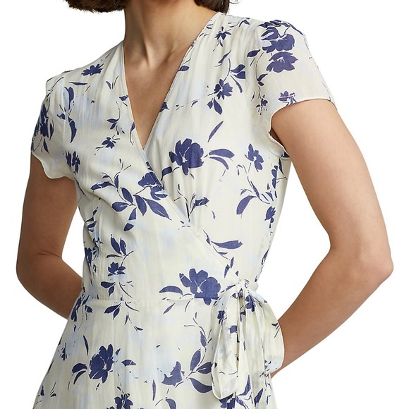 Polo Ralph Lauren Floral-Print Cotton Wrap Dress - Picture 3 of 6